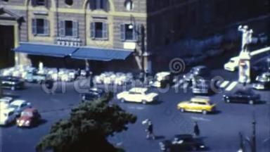 罗马，意大利交通（老电影-档案1960年代）